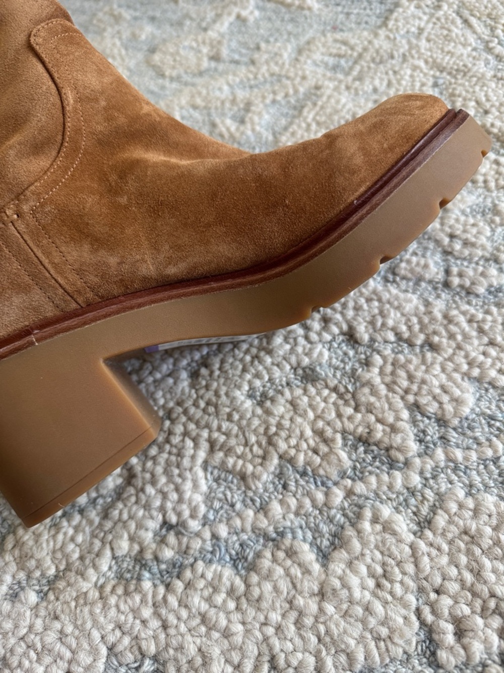 VINCE Redding Suede Shearling Ankle Boots 9.5/10* - Picture 7 of 8